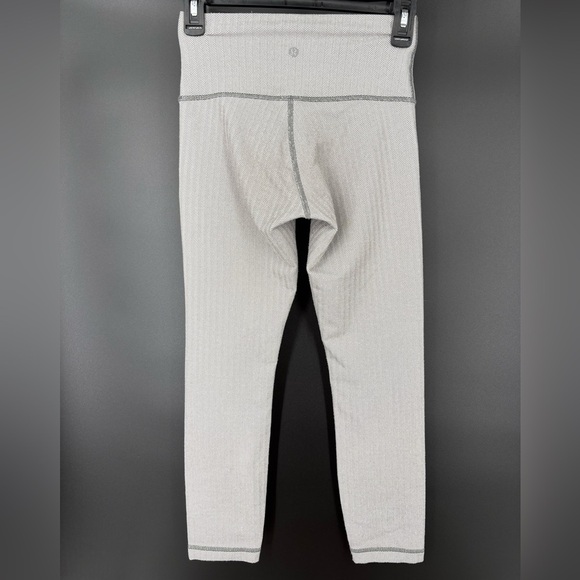 Lululemon Wunder Under Crop Herringbone - Picture 3 of 9